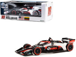 Dallara IndyCar #18 David Malukas "HMD Trucking" Dale Coyne Racing with HMD Motorsports (Road Course Configuration) "NTT IndyCar Series" (2023) 1/18 Diecast Model Car by Greenlight