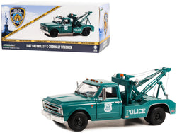 1967 Chevrolet C-30 Dually Wrecker Tow Truck Green "NYPD (New York City Police Department)" 1/18 Diecast Car Model by Greenlight