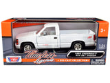 1992 Chevrolet 454 SS Pickup Truck White 1/24 Diecast Model by Motormax