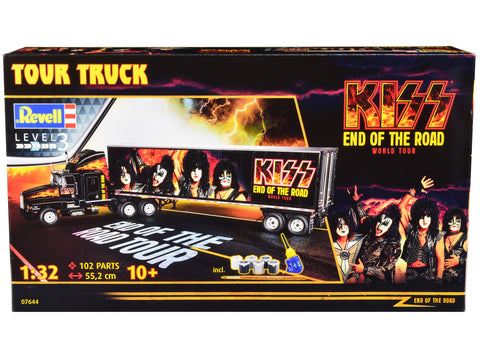 Kenworth Tour Truck "KISS End of the Road World Tour" Plastic Model Kit (Skill Level 3) 1/32 Scale Model by Revell