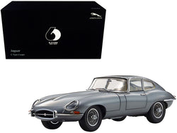Jaguar E-Type Coupe RHD (Right Hand Drive) Dark Gray Metallic "E-Type 60th Anniversary" (1961-2021) 1/18 Diecast Model Car by Kyosho