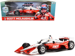 Dallara Indy Car #3 Scott McLaughlin "DEX Imaging" Team Penske (Road Course Configuration) "NTT Indy Car Series" First Win Firestone Grand Prix of St. Petersburg (2022) 1/18 Diecast Model Car by Greenlight
