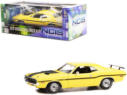 1970 Dodge Challenger R/T Yellow with Matte Black Stripes "NCIS" (2003) TV Series 1/18 Diecast Model Car by Greenlight