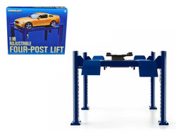 Four Post Lift Blue For 1/18 Diecast Models by Greenlight
