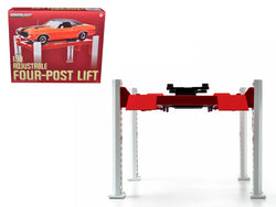 Four Post Lift Red For 1/18 Scale Diecast Model Cars by Greenlight