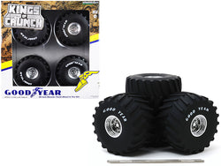 66-Inch Monster Truck "Goodyear" Wheels and Tires (6 Piece Set) "Kings of Crunch" 1/18 by Greenlight