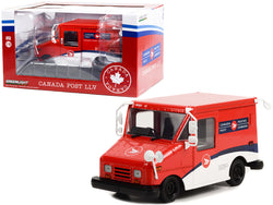 Canada Post LLV Long-Life Postal Delivery Vehicle Red and White 1/18 Diecast Model by Greenlight