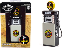 1951 Wayne 505 Gas Pump "Signal Gasoline" Black and Gray "Vintage Gas Pumps" Series #10 1/18 Diecast Model by Greenlight