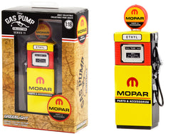 1951 Wayne 505 Gas Pump "MOPAR Parts & Accessories" Yellow "Vintage Gas Pumps" Series #11 1/18 Diecast Model by Greenlight