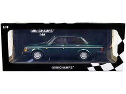 1986 Volvo 240 GL Petrol Blue Metallic Limited Edition to 402 pieces Worldwide 1/18 Diecast Model Car by Minichamps