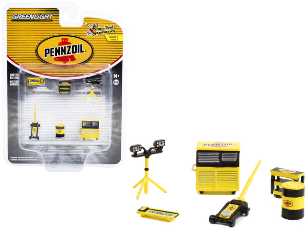 "Pennzoil" (6 Piece Shop Tools Set) "Shop Tool Accessories" Series #5 1/64 Models by Greenlight