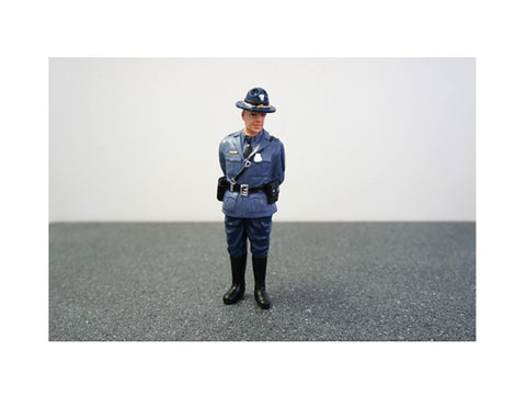 "State Trooper - Craig" Figure For 1:24 Scale Diecast Models by American Diorama