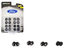 "Thirteenth Generation Ford F-Series" Wheels and Tires Multipack (24 Piece Set) "Wheel & Tire Packs" Series #7 1/64 Scale Models by Greenlight