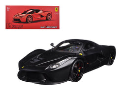 Ferrari LaFerrari F70 Matte Black "Signature Series" 1/18 Diecast Model Car by Bburago