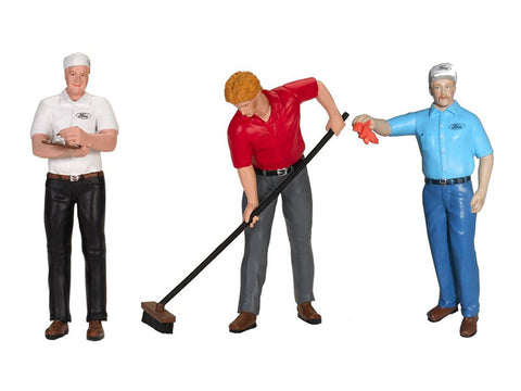 Ford Service Center (1965) (3 Piece Figure Set) for 1/18 Diecast Models by Motorhead Miniatures