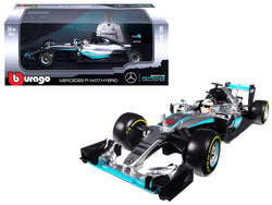 Mercedes AMG F1 W07 Hybrid Petronas Lewis Hamilton 2016 1/18 Diecast Model Car by Bburago