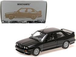 1987 BMW M3 Street Black Metallic 1/18 Diecast Model Car by Minichamps