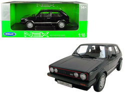 Volkswagen Golf 1 GTI Black 1/18 Diecast Model Car by Welly