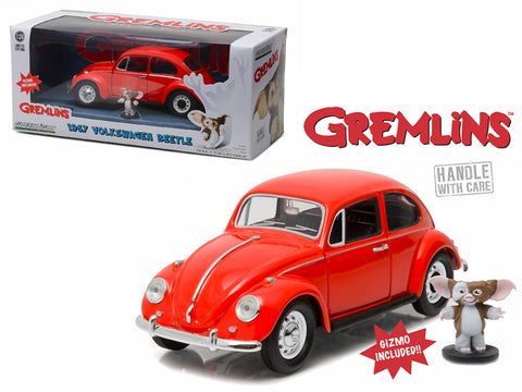 1967 Volkswagen Beetle with Gizmo Figure "Gremlins" (1984) Movie 1/24 Diecast Model Car by Greenlight