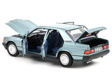 1984 Mercedes-Benz 190 E Light Blue Metallic with Blue Interior 1/18 Diecast Model Car by Norev