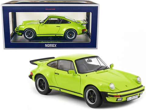 1976 Porsche 911 Turbo 3.0 Light Green 1 18 Diecast Model Car by