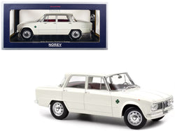 1963 Alfa Romeo Giulia ti Super White 1/18 Diecast Model Car by Norev