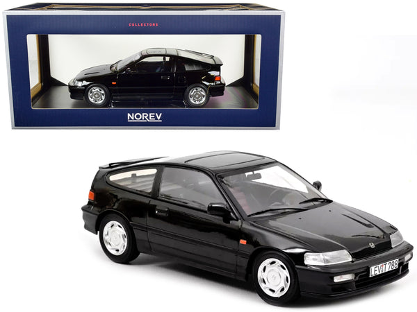 1990 Honda CRX Black 1/18 Diecast Model Car by Norev