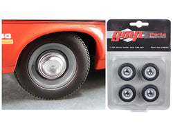 (4 Piece Dog Dish Wheel and Tire Set) from a 1970 Yenko Nova 1/18 Diecast by GMP