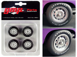 Muscle Car Rally Wheels and Tires (4 Piece Set) from "1970 Dodge Coronet Super Bee" 1/18 by GMP