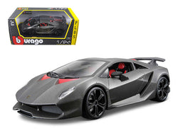 Lamborghini Sesto Elemento Matte Grey 1/24 Diecast Model Car by Bburago