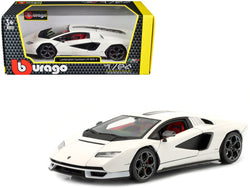 Lamborghini Countach LPI 800-4 White 1/24 Diecast Model Car by Bburago