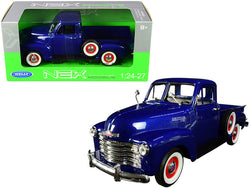1953 Chevrolet 3100 Pickup Truck Blue 1/24-1/27 Diecast Model by Welly