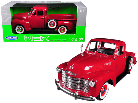1953 Chevrolet 3100 Pickup Truck Red 1/24-1/27 Diecast Model by Welly