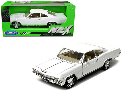 1965 Chevrolet Impala SS 396 White "NEX Models" 1/24 Diecast Model Car by Welly