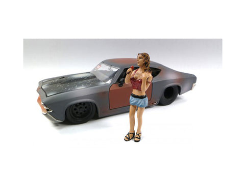 "Look Out Girl - Monica" Figure For 1:24 Diecast Models by American Diorama