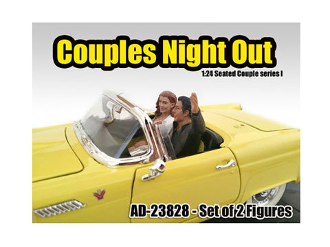 "Seated Couple" Release #1 (2 Piece Figure Set) for 1/24 Scale Models by American Diorama