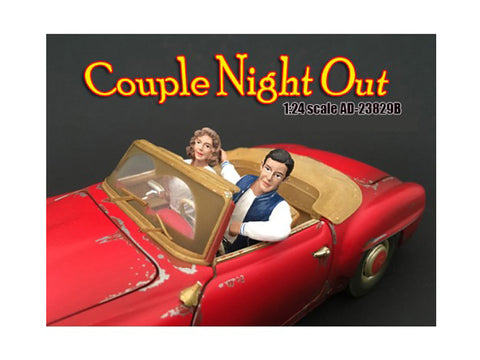 "Seated Couple" (2 Piece Figure Set) Release #2 for 1/24 Scale Models by American Diorama