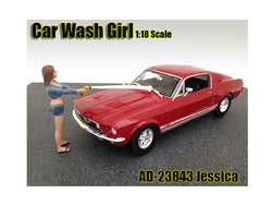 "Car Wash Girl - Jessica" Figure For 1/18 Diecast Models by American Diorama