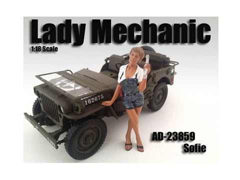 "Lady Mechanic - Sofie" Figure For 1/18 Diecast Models by American Diorama