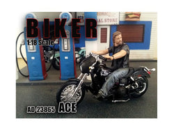 "Biker Ace" Figure For 1/18 Scale Diecast Models by American Diorama