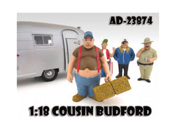 "Cousin Budford" Trailer Park Figure For 1:18 Diecast Models by American Diorama