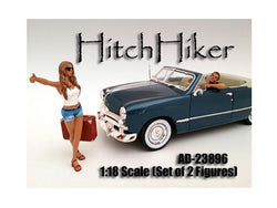 "Hitchhiker" (2 Piece Figure Set - White Shirt) For 1/18 Diecast Models by American Diorama