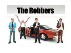 "The Robbers" (4 Piece Accessory Figure Set) For 1/24 Scale Diecast Models by American Diorama