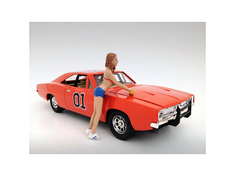 "Car Wash Girl - Jennifer" Figure for 1/24 Scale Models by American Diorama
