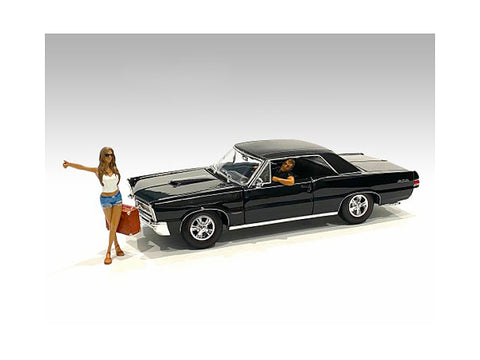 "Hitchhiker" (2 Piece Figure Set - White Shirt) for 1/24 Scale Models by American Diorama