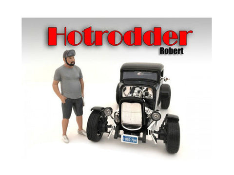 "Hotrodders - Robert" Figure For 1/18 Scale Diecast Models by American Diorama