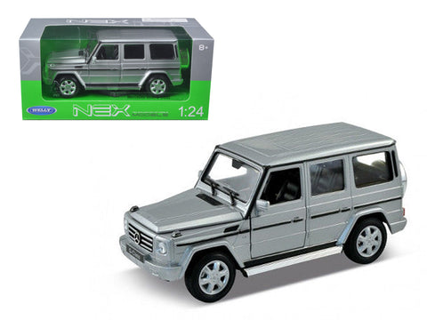 Mercedes Benz G Class Wagon Silver 1/24-1/27 Diecast Model by Welly