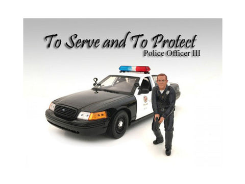 "Police Officer" Figure #3 For 1:18 Diecast Models by American Diorama