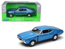 1968 Oldsmobile 442 Blue 1/24 Diecast Model Car by Welly
