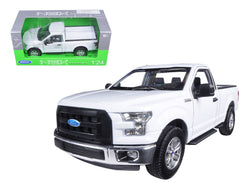 2015 Ford F-150 Regular Cab Pickup Truck White 1/24-1/27 Diecast Model by Welly